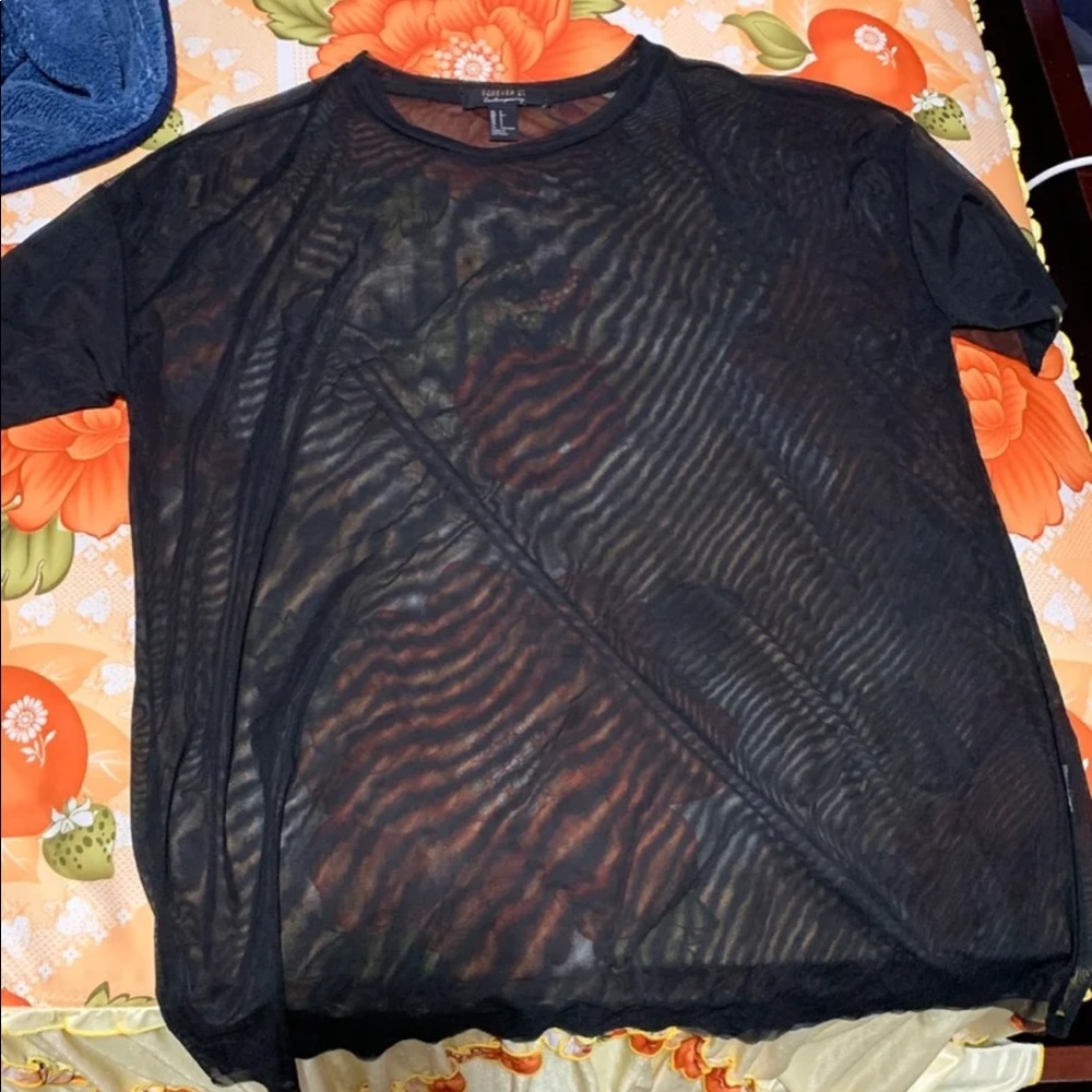 Black Sheer Shirt